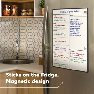 Weekly Magnetic Fridge Calendar – A4