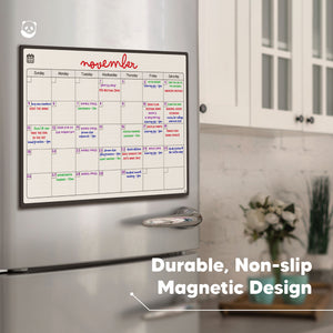 Monthly Magnetic Fridge Calendar
