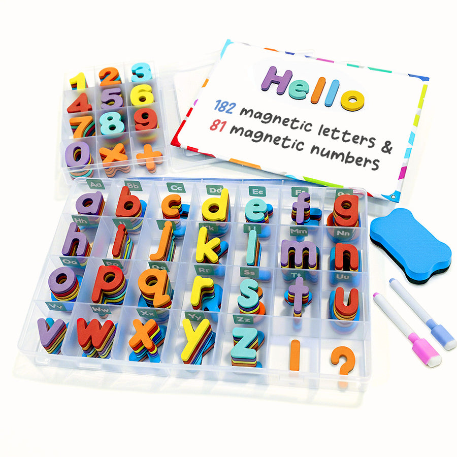 Magnetic Letters & Numbers – The Complete 263-Piece Set