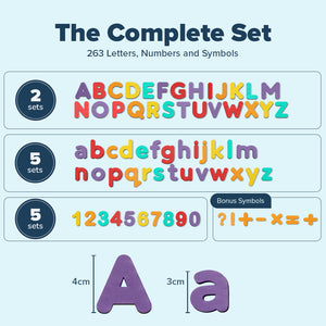 Magnetic Letters & Numbers – The Complete 263-Piece Set