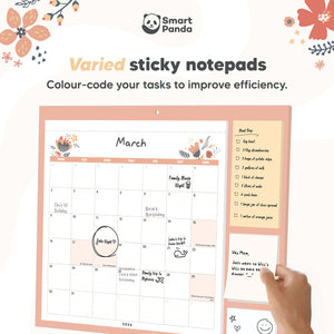 Monthly Family Calendar 2026 – Pastel