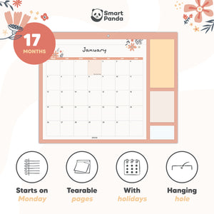 Monthly Family Calendar 2026 – Pastel