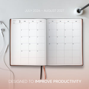 Premium Academic Diary 2026-2027 Week to View