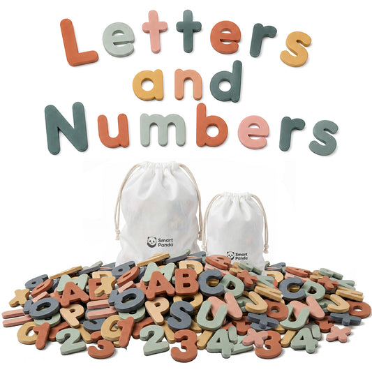 Pastel Magnetic Letters & Numbers – 124+ Pieces