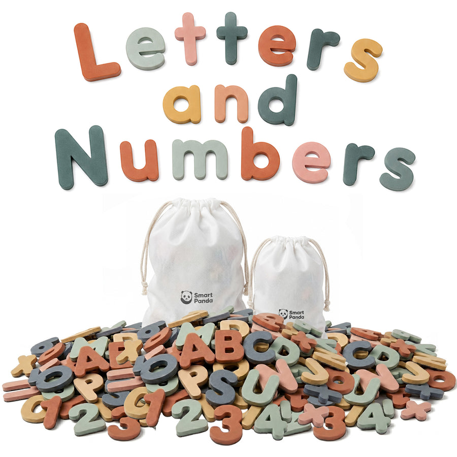 Pastel Magnetic Letters & Numbers – 124+ Pieces