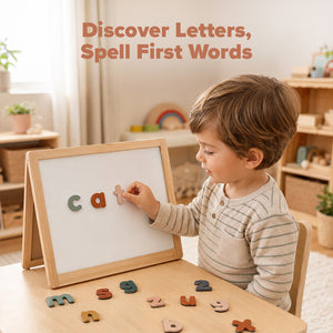 Pastel Magnetic Letters & Numbers – 124+ Pieces