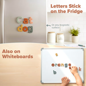 Pastel Magnetic Letters & Numbers – 124+ Pieces