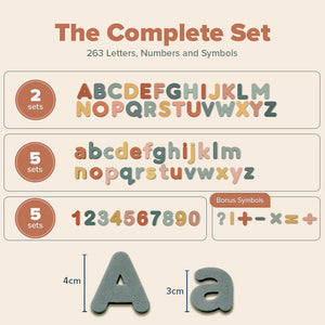 Magnetic Letters & Numbers – The Complete 263-Piece Set