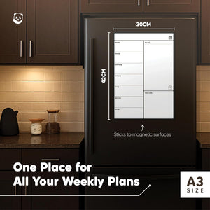 Weekly Magnetic Fridge Calendar – A3