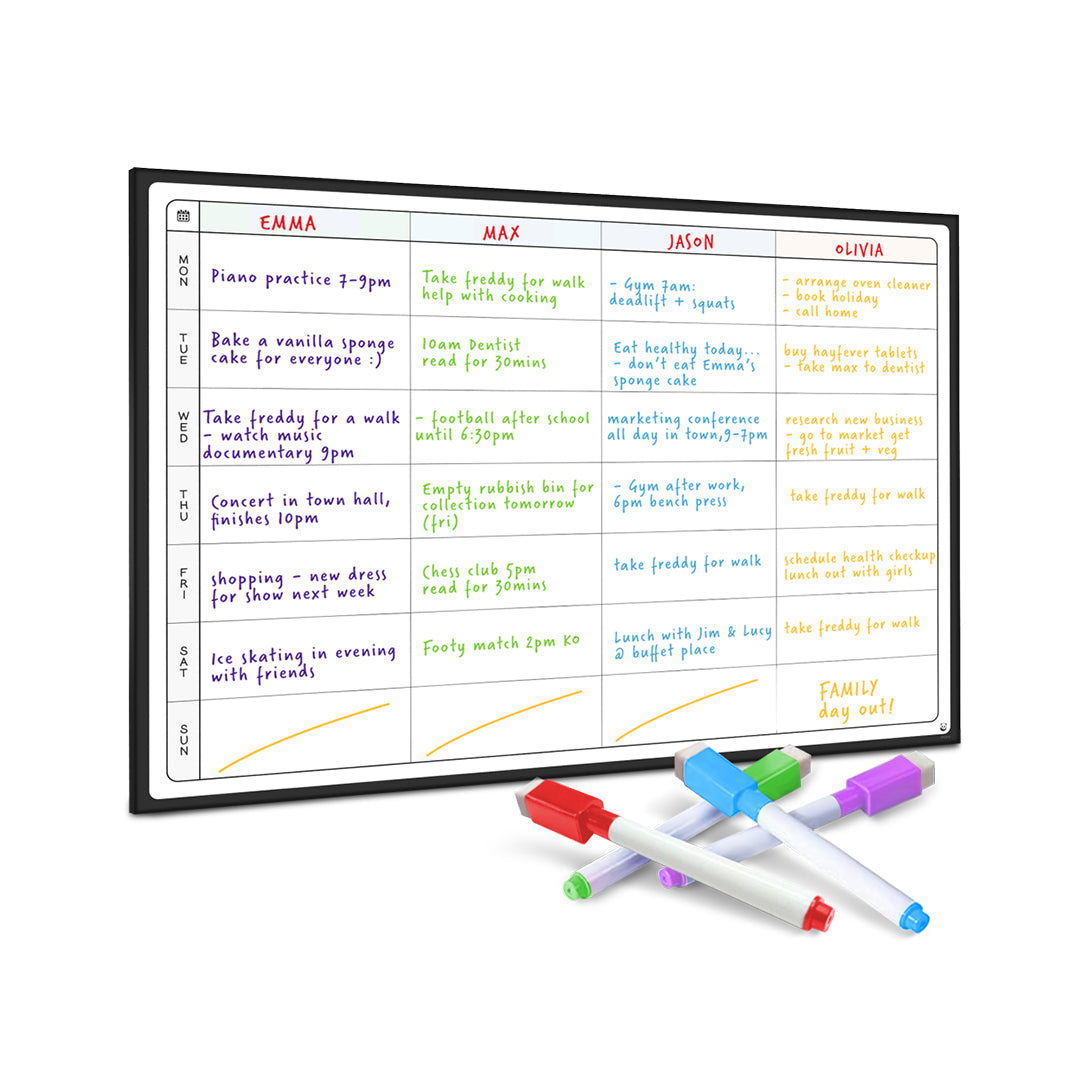 Weekly Family Planner Whiteboard – A3